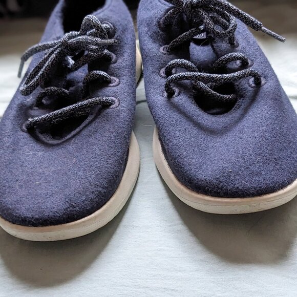 Allbirds Merino Wool Blue Woven Sneakers Lace Up Men’s Size US 10 EUR 42 - Picture 2 of 5